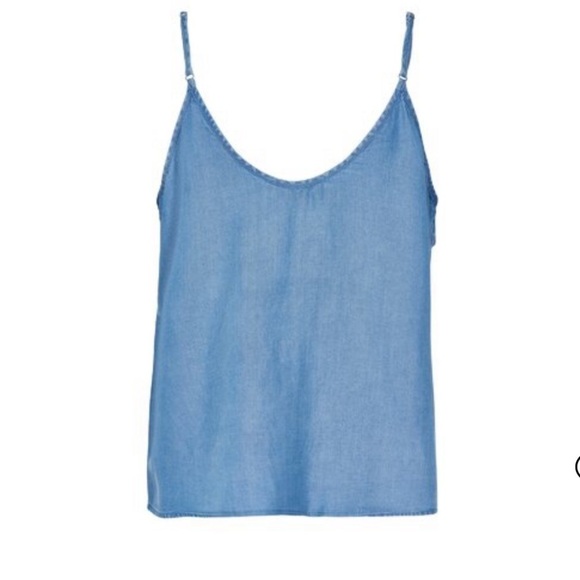 NÜMPH JUNIA chambray blue tank top 38 - Picture 2 of 10